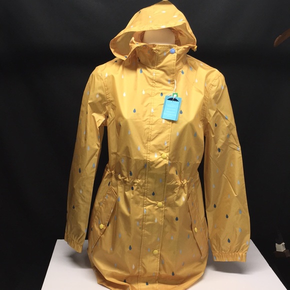 Joules Jackets & Blazers - NewJoules Antique Gold Golightly Hooded Waterproof